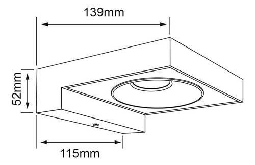 Imagen 5 de 6 de Lámpara Para Muro Exterior, Negro 8w Luz Cálida Tecnolite
