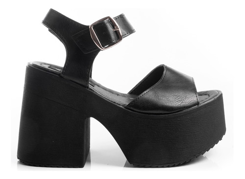 Zapatos Mujer Sandalias Plataformas Negro Livianos Cómodos 