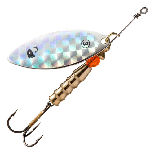 Spinner Para Pesca De Depredadores Taro #3 Holográfica Caper Color Gris