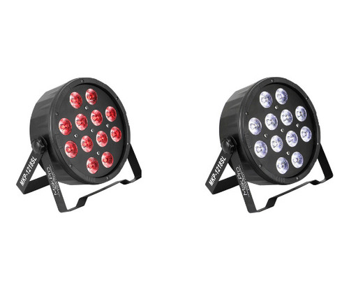 Par Led Slim Mak Pro Led 6in1 Rgbwa+uv - Kit Com 2 Unidades