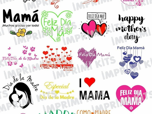 Pack Imagenes Png Dia De La Madre Sublimacion Sublimar (Usado)