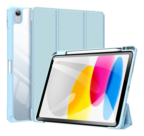 Capa Case Dux Toby Series Anti Impacto iPad 10 (10.9 Pol.) Cor Azul