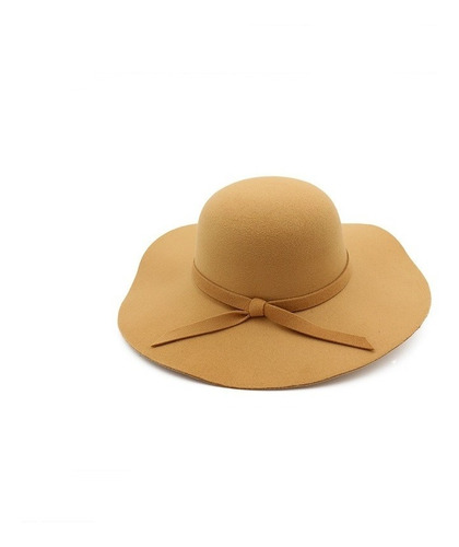 Sombrero Pava Fedora En Paño Para Mujer Talla Ajustable