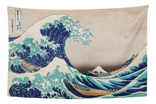 Yongcoler The Great Wave - Tapiz Japones Para Decoracion De