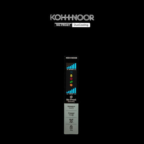 Imagen 5 de 10 de Heladera No Frost Negra 409 Lts Kohinoor Khdb42d/8 Outlet