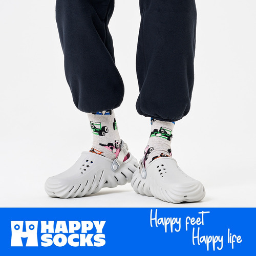 Calcetines Happy Socks Originales Carros Carreras 3 Pares