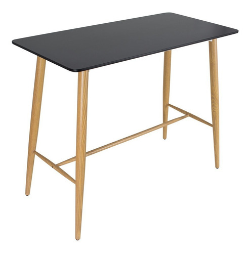 Bancada Para Banqueta - Mesa Alta Retangular - Preto