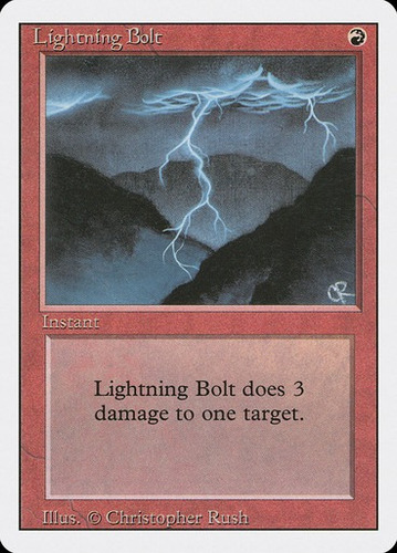 Magic Lightning Bolt 3rd Edition / Revised