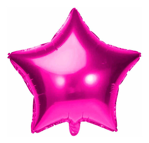 Balão 20 Polegadas Estrela Metalizada Mundo Bizarro 1und Cor Rosa