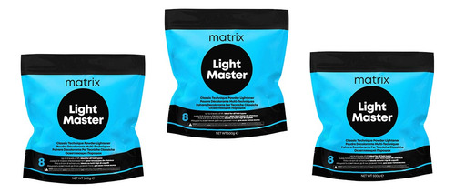 Matrix Polvo Decolorante Light Master X 3uni Aclara 8 Tonos Sin Tono