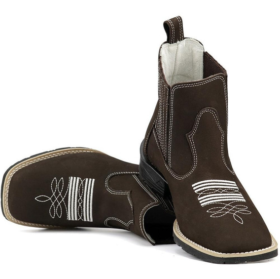 bota texana cano curto masculina