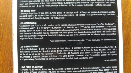 Fábio Júnior - Mais De 20 Poucos Anos-cd Box - 5 Cds +1 Dvd (Usado)
