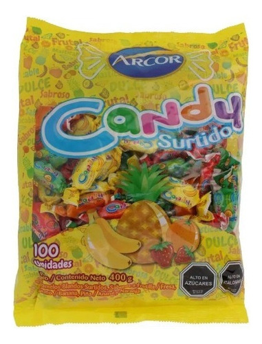 Masticables Dos En Uno Candy Surtido Bolsa 400 G