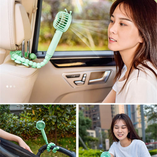 (gn)cup Neck Fan Usb Rechargeable 3 Speed Flexible Air Coole