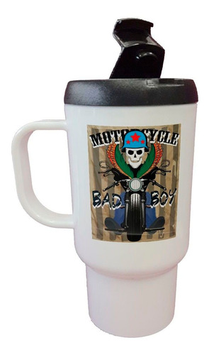 Jarro Termico Motorcycle Bad Boy Skull