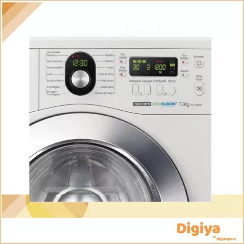 Lavarropas Samsung Wf1904 Wpeu Blanco 9kg 1400 Rpm Frontal