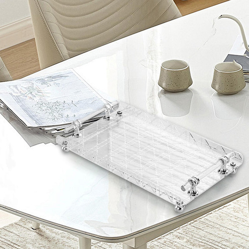 Bandeja Rectangular Para Servir, Bandeja De Rayas