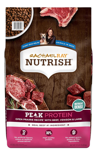 Rachael Ray Nutrish Peak Natural Dry Dog Food, Open Prairie