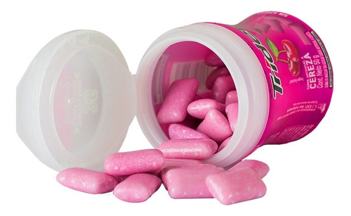 Imagen 2 de 2 de Chicle Trident® Botella Cereza Sin Azúcar 35 Piezas