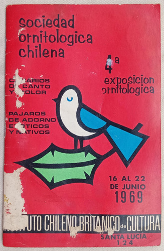 Sociedad Ornitologica Chilena Exposicion Junio 1969