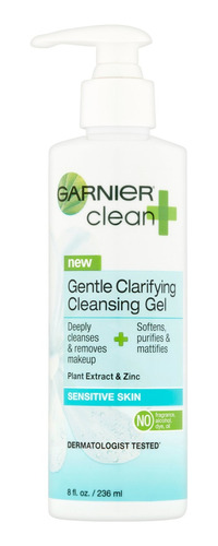 Garnier Clean + Suave Clarificar 8fl.oz Gel Limpiador
