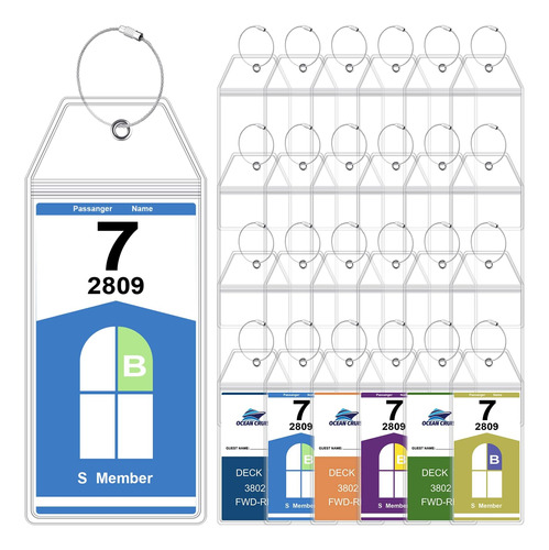 Paquete De 24 Portaetiquetas De Equipaje De Crucero, Etiquet