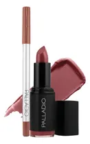 Comprar Kit Palladio Lápiz De Labios Azul Electrico Y Labial Café