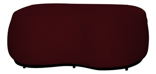 Puff Decorativo Beatriz Orgânico Suede Marsala