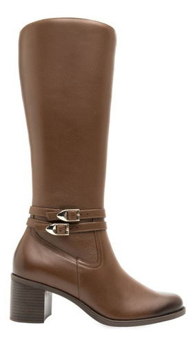 Bota Larga Mujer Flexi 109205 Piel Whisky Cierre Intern Gnv®