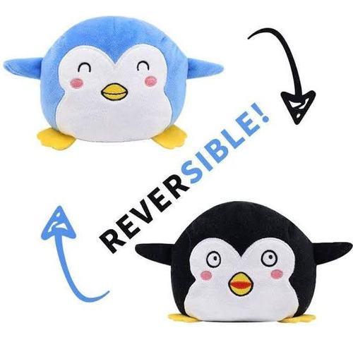 Pingui-reversible 2 Caras 15cm Peluche*bordado-suave*premium