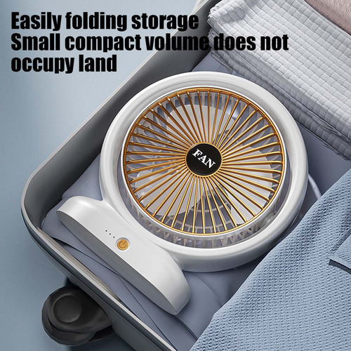 Mini Ventilador De Escritorio U De Tres Velocidades Con Bate