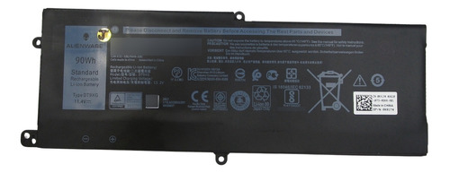 Bateria Dell Alienware Area-51m 90wh 11.4v Li-ion Dt9xg 