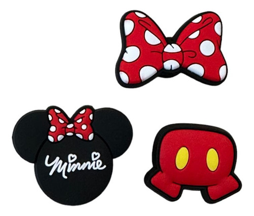 Kit Pin Jibbitz Botons De Crocs Mickey E Minnie Disney - 3un