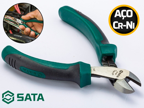 Alicate Corte Diagonal Isolado 4 Pol Sata St70615ast