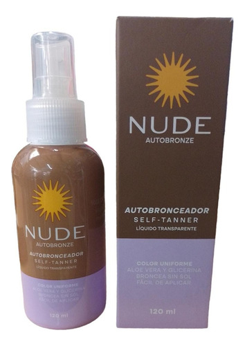 Nude Autobronceador Self Tanner Líquido Transparente 120ml