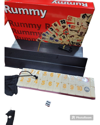 Rummy Burako Con Fichas Bajo Relive  Mas Bolsa De Regalo