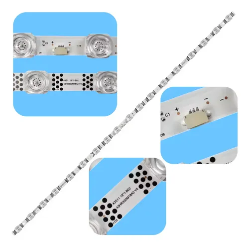 Kit Barras De Led Para Tv Tcl 43p635 43s11 43hr330m18a0 Novo