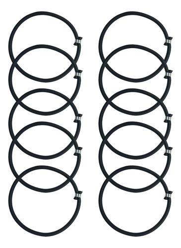 10x Cuerda Elástica De Trampolín 8mm Correas De Negro