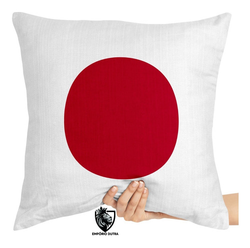 Kit 4 Capas De Almofada Bandeira Flag Japão Oriental Japa