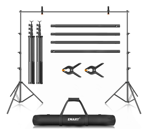 Emart 10 X 12 Pies (alto X Ancho) Kit De Soporte De Fondo Pa