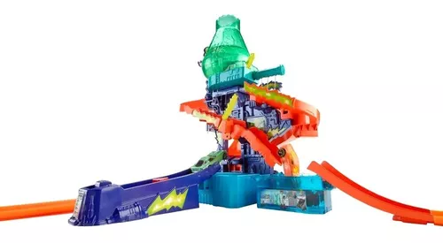 Pista Hot Wheels Estação Cientifica Color Change Mattel 