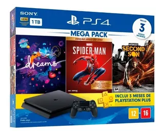 Playstation 4 1tb Pack:dreams/spider-man/infamous:second Son