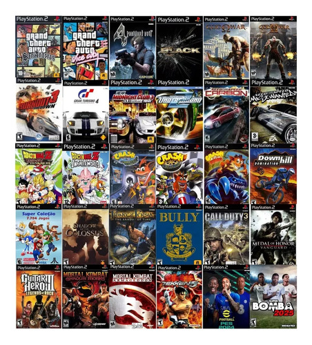 Playstation 2 Ps2 Completo Com 2 Controles + Hdmi + 60 Jogos! (#03) (Recondicionado)