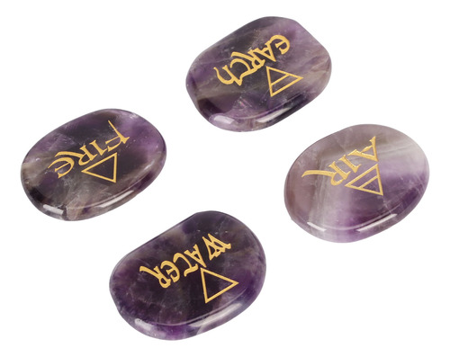 Piedras De 4 Elementos, Varios Símbolos Triangulares Grabado