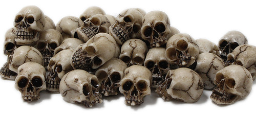 Maceta Pequeña Con Forma De Calavera De Resina, 20 Unidades,