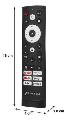 Control Universal Mitzu Para Pantallas Smart Hisense® Mrc-hi