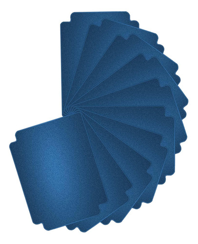10 Divisores De Tarjetas Coleccionables Con Pestañas Azul