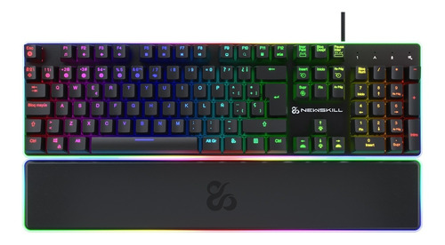 Teclado Gungnyr Gamer Pro  Rgb Switch Gateron Red Newskill