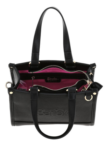 Bolso Satchel Barbie Gorett Isabella Para Dama Color Negro Negro Lisa Níquel Negro