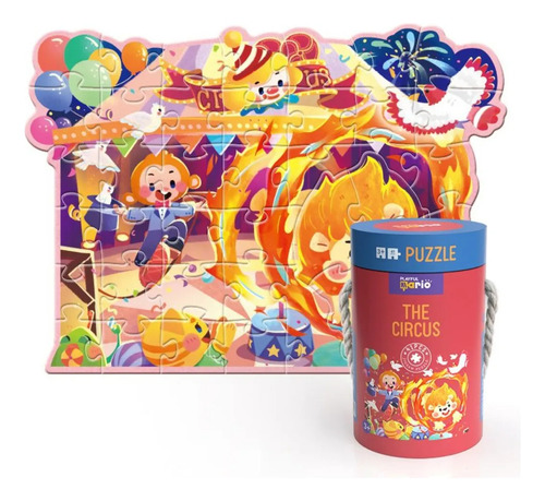 Rompecabezas Puzzle Magnific Juego Didáctico 40 Piezas En Tubo